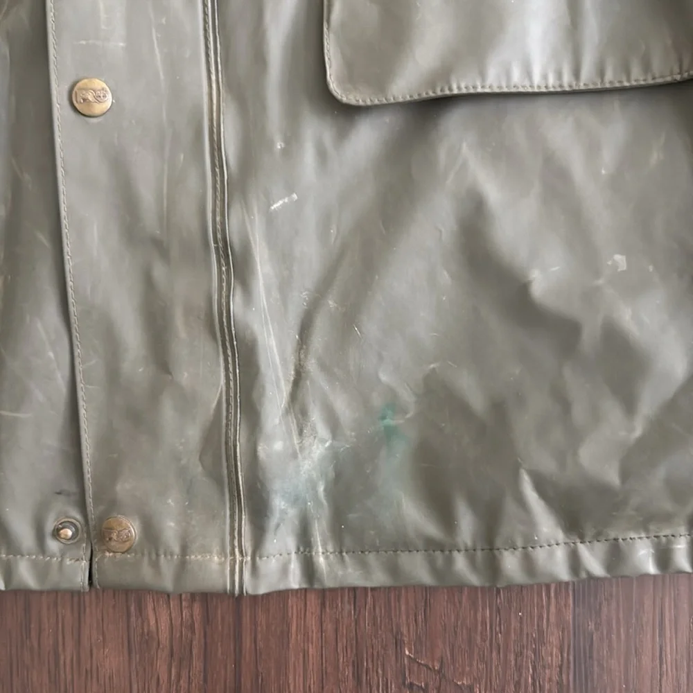 TIMBERLAND MENS PRO SERIES RAIN JACKET HOOD OLIVE GREEN PERFORMANCE OUTDOORS